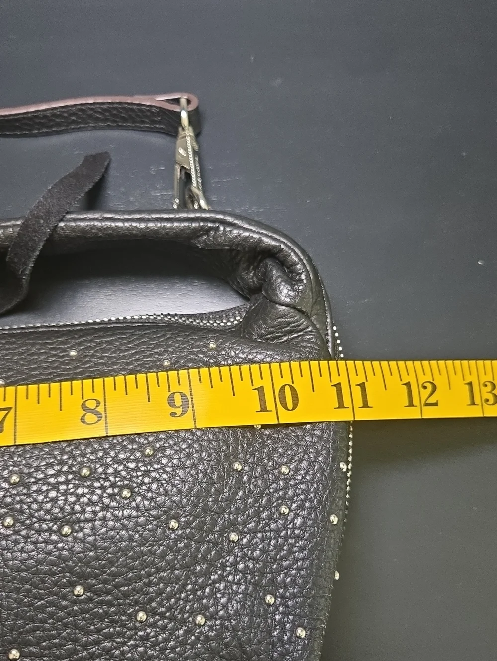 AIMEE KESTENBERG Starlight Stud Hobo Bag Black Scattered Studs Handbag
